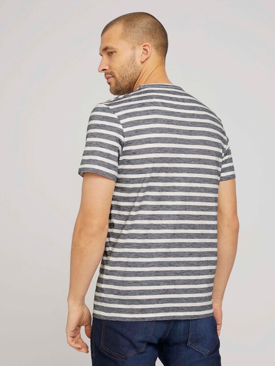 gestreiftes T-Shirt - Männer - offwhite navy striped gestreiftes T-Shirt - Männer - offwhite navy striped - 2 - TOM TAILOR