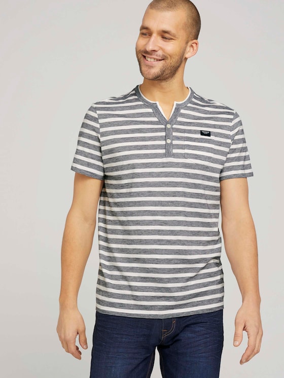 gestreiftes T-Shirt - Männer - offwhite navy striped gestreiftes T-Shirt - Männer - offwhite navy striped - 5 - TOM TAILOR