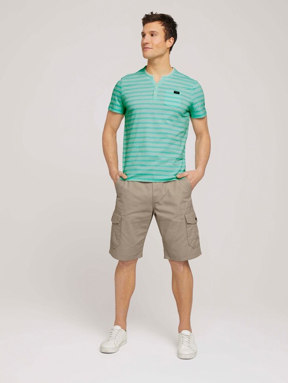 gestreiftes T-Shirt - Männer - lucite green fine stripe gestreiftes T-Shirt - Männer - lucite green fine stripe - 3 - TOM TAILOR