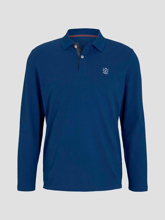 Langarm Poloshirt mit Bio-Baumwolle - Männer - after dark blue Langarm Poloshirt mit Bio-Baumwolle - Männer - after dark blue - 7 - TOM TAILOR