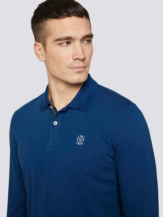 Langarm Poloshirt mit Bio-Baumwolle - Männer - after dark blue Langarm Poloshirt mit Bio-Baumwolle - Männer - after dark blue - 9 - TOM TAILOR