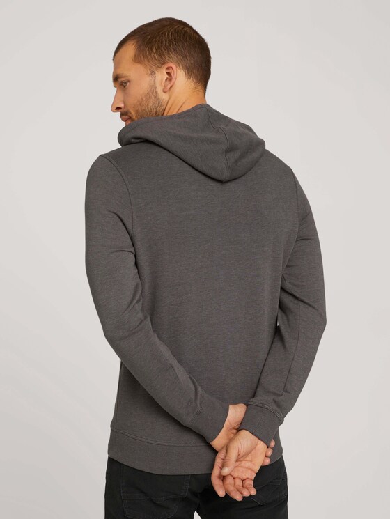 Hoodie mit Logoprint - Männer - Cyber Grey Melange Hoodie mit Logoprint - Männer - Cyber Grey Melange - 2 - TOM TAILOR
