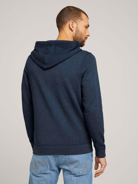 Hoodie mit Logoprint - Männer - sky captain blue white melange Hoodie mit Logoprint - Männer - sky captain blue white melange - 2 - TOM TAILOR