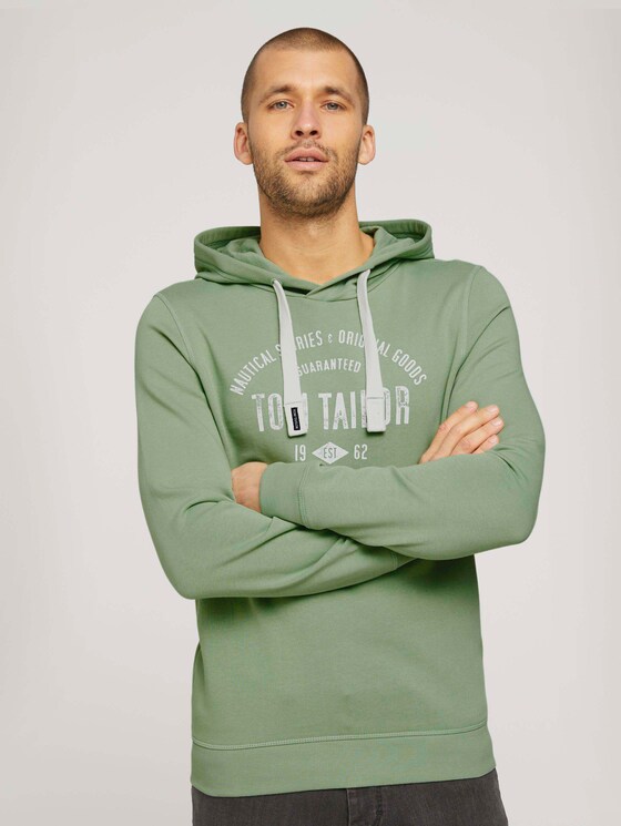 Hoodie mit Logoprint - Männer - light mint green Hoodie mit Logoprint - Männer - light mint green - 1 - TOM TAILOR