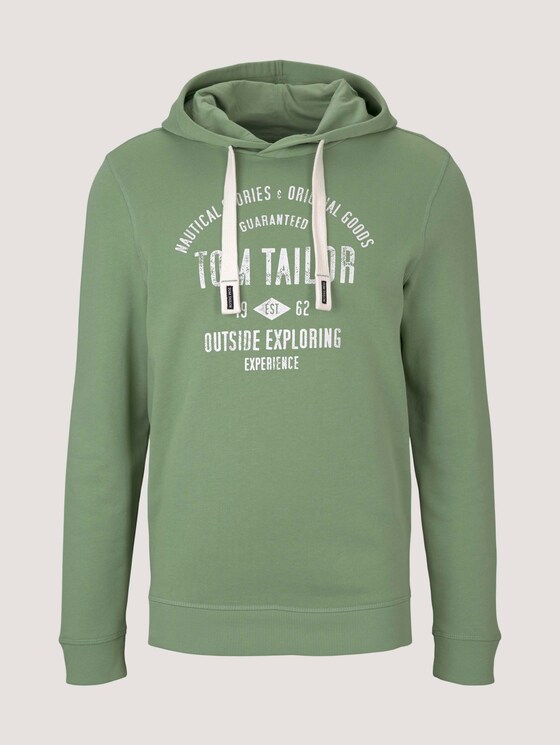 Hoodie mit Logoprint - Männer - light mint green Hoodie mit Logoprint - Männer - light mint green - 7 - TOM TAILOR