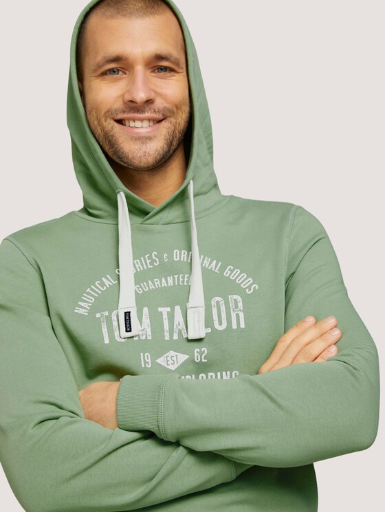Hoodie mit Logoprint - Männer - light mint green Hoodie mit Logoprint - Männer - light mint green - 9 - TOM TAILOR