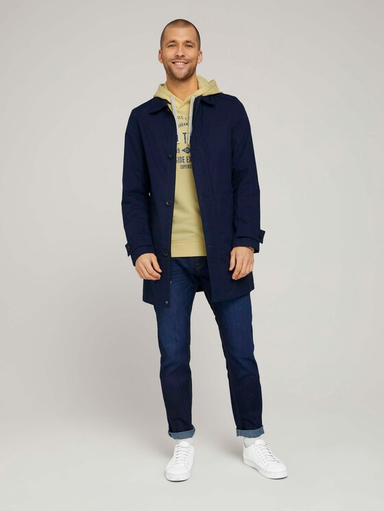 Hoodie mit Logoprint - Männer - pale straw yellow Hoodie mit Logoprint - Männer - pale straw yellow - 3 - TOM TAILOR