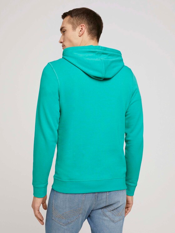 Hoodie mit Logoprint - Männer - dusty aqua Hoodie mit Logoprint - Männer - dusty aqua - 2 - TOM TAILOR