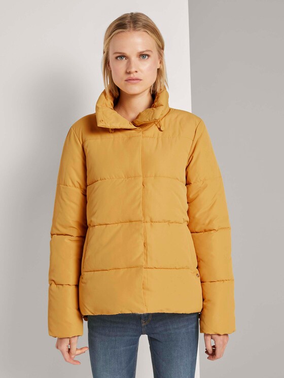 Puffer jas met opstaande kraag - Vrouwen - Indian Spice Yellow Puffer jas met opstaande kraag - Vrouwen - Indian Spice Yellow - 1 - TOM TAILOR Denim
