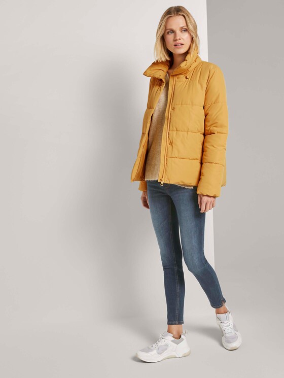 Puffer jas met opstaande kraag - Vrouwen - Indian Spice Yellow Puffer jas met opstaande kraag - Vrouwen - Indian Spice Yellow - 3 - TOM TAILOR Denim