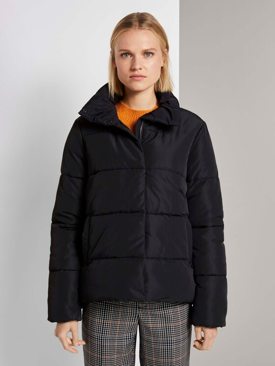 Puffer jas met opstaande kraag - Vrouwen - Deep Black Puffer jas met opstaande kraag - Vrouwen - Deep Black - 1 - TOM TAILOR Denim