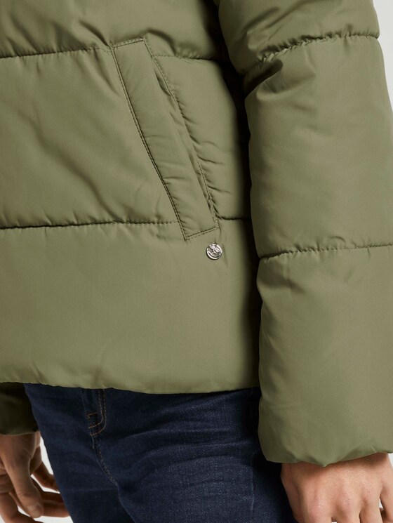 Puffer jas met opstaande kraag - Vrouwen - dull olive green Puffer jas met opstaande kraag - Vrouwen - dull olive green - 10 - TOM TAILOR Denim