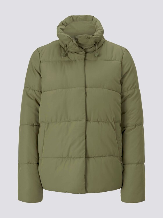 Puffer jas met opstaande kraag - Vrouwen - dull olive green Puffer jas met opstaande kraag - Vrouwen - dull olive green - 7 - TOM TAILOR Denim