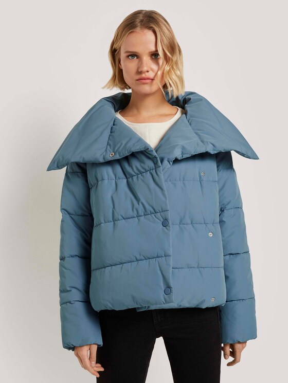 Asymmetrische Pufferjacke - Frauen - bluestone Asymmetrische Pufferjacke - Frauen - bluestone - 5 - TOM TAILOR Denim