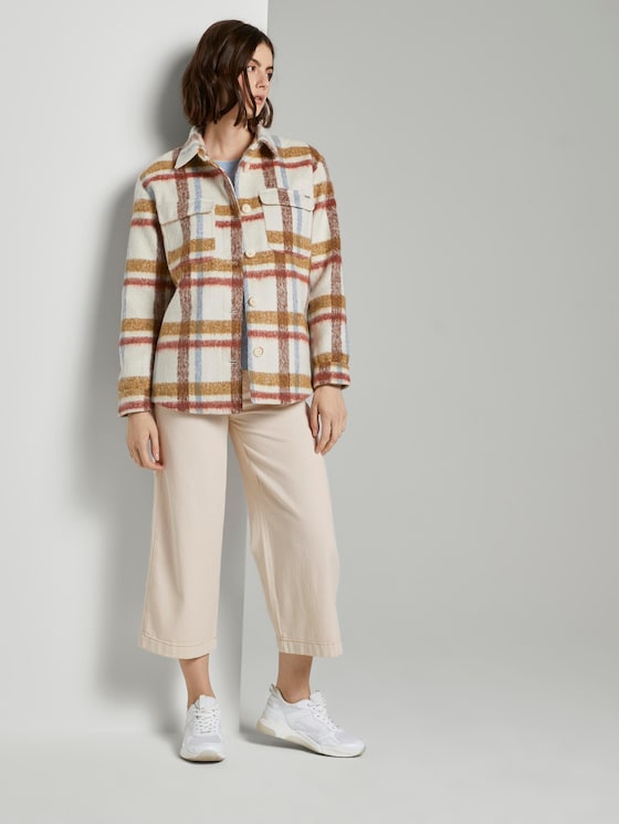 Karierte Hemdjacke - Frauen - beige check Karierte Hemdjacke - Frauen - beige check - 3 - TOM TAILOR Denim