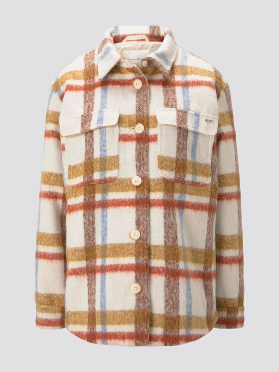 Karierte Hemdjacke - Frauen - beige check Karierte Hemdjacke - Frauen - beige check - 7 - TOM TAILOR Denim