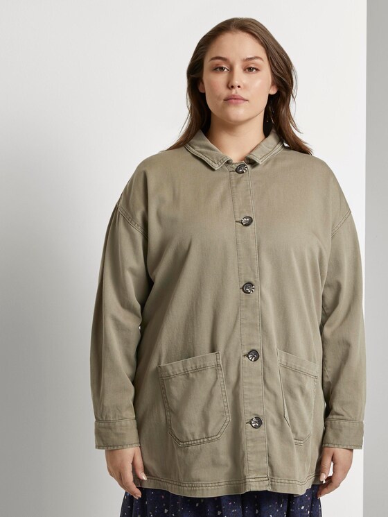Feldjacke mit Hemdkragen - Frauen - New Light Khaki Feldjacke mit Hemdkragen - Frauen - New Light Khaki - 1 - My True Me