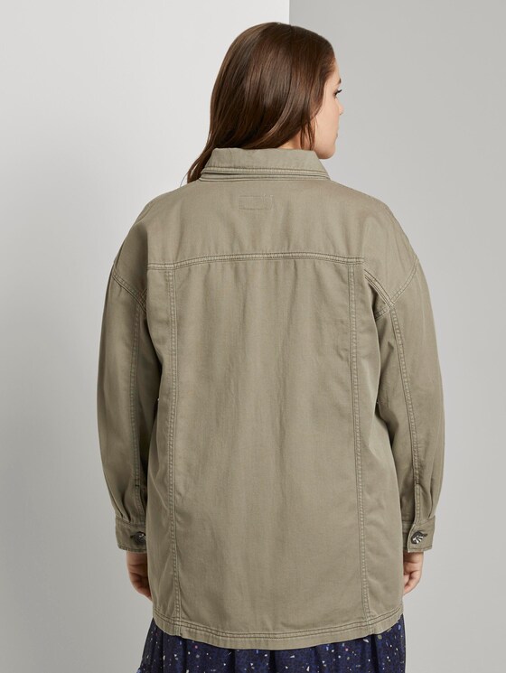 Feldjacke mit Hemdkragen - Frauen - New Light Khaki Feldjacke mit Hemdkragen - Frauen - New Light Khaki - 2 - My True Me