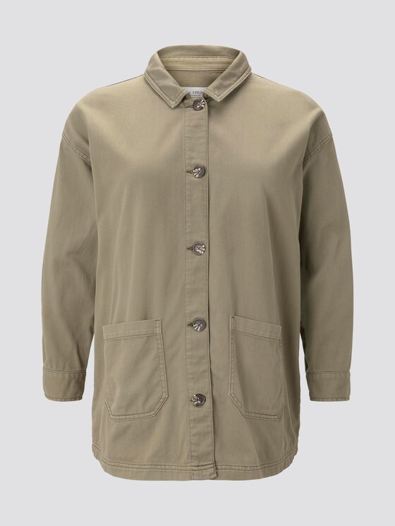 Feldjacke mit Hemdkragen - Frauen - New Light Khaki Feldjacke mit Hemdkragen - Frauen - New Light Khaki - 7 - My True Me