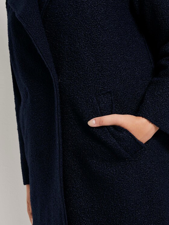 Zweireiher Bouclé-Mantel - Frauen - Sky Captain Blue Zweireiher Bouclé-Mantel - Frauen - Sky Captain Blue - 10 - My True Me