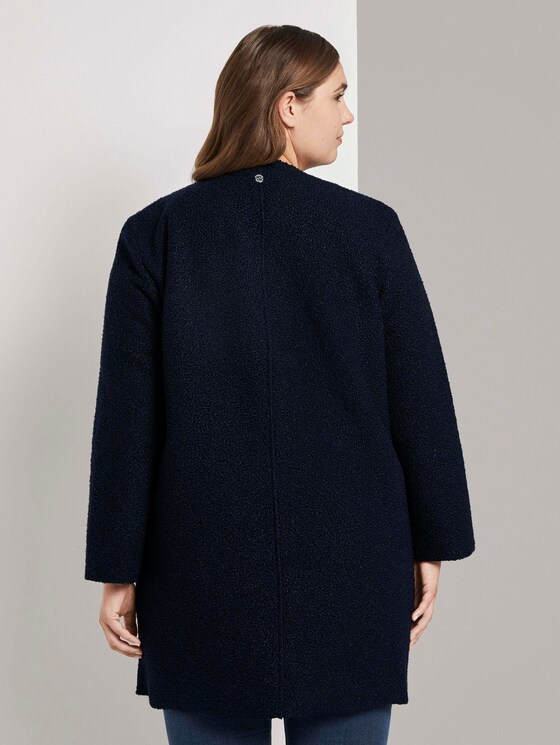 Zweireiher Bouclé-Mantel - Frauen - Sky Captain Blue Zweireiher Bouclé-Mantel - Frauen - Sky Captain Blue - 2 - My True Me
