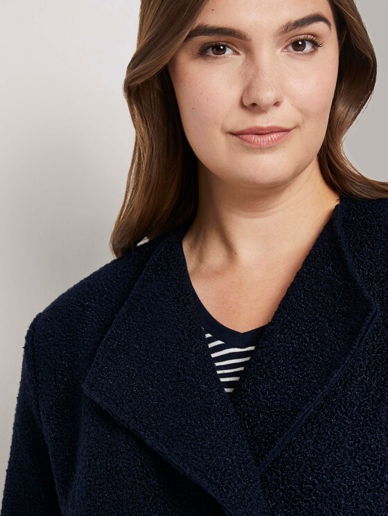 Zweireiher Bouclé-Mantel - Frauen - Sky Captain Blue Zweireiher Bouclé-Mantel - Frauen - Sky Captain Blue - 9 - My True Me