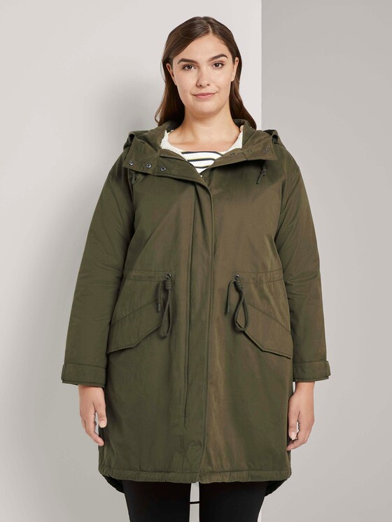 Winterparka mit Kapuze - Frauen - Olive Night Green Winterparka mit Kapuze - Frauen - Olive Night Green - 1 - My True Me