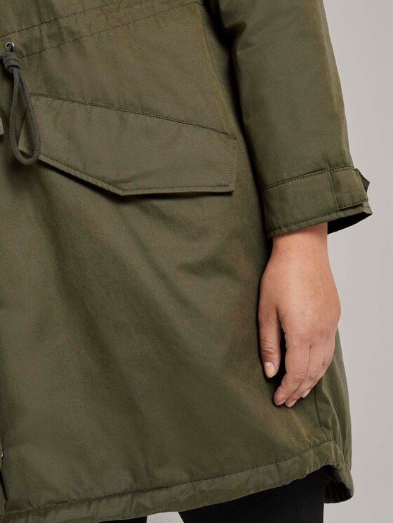 Winterparka mit Kapuze - Frauen - Olive Night Green Winterparka mit Kapuze - Frauen - Olive Night Green - 10 - My True Me