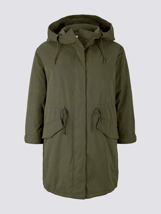 Winterparka mit Kapuze - Frauen - Olive Night Green Winterparka mit Kapuze - Frauen - Olive Night Green - 7 - My True Me