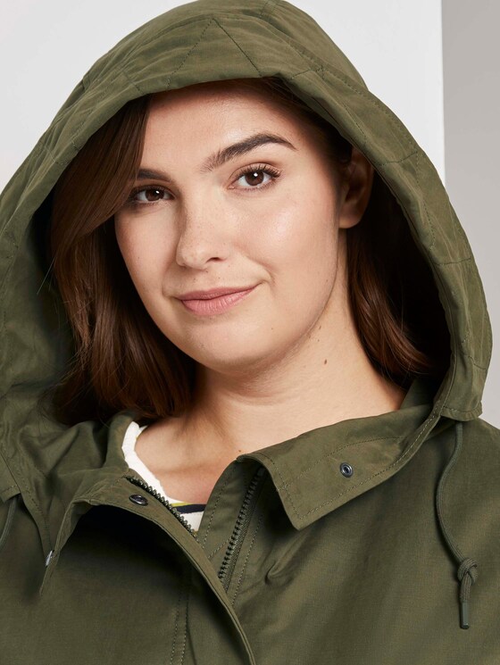 Winterparka mit Kapuze - Frauen - Olive Night Green Winterparka mit Kapuze - Frauen - Olive Night Green - 9 - My True Me