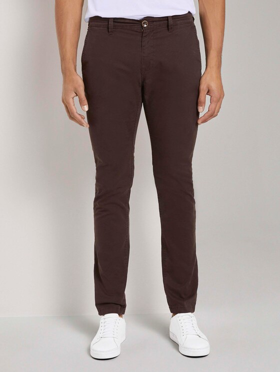 Travis Slim Chino Hose im Washed-Look - Männer - deep dark brown Travis Slim Chino Hose im Washed-Look - Männer - deep dark brown - 1 - TOM TAILOR