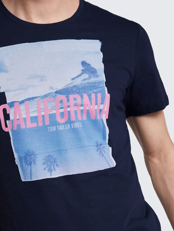 T-Shirt mit Foto-Print - Männer - Black Iris Blue T-Shirt mit Foto-Print - Männer - Black Iris Blue - 9 - TOM TAILOR