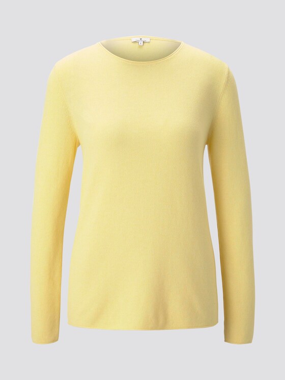 Strukturierter Pullover - Frauen - honey popcorn melange Strukturierter Pullover - Frauen - honey popcorn melange - 7 - TOM TAILOR
