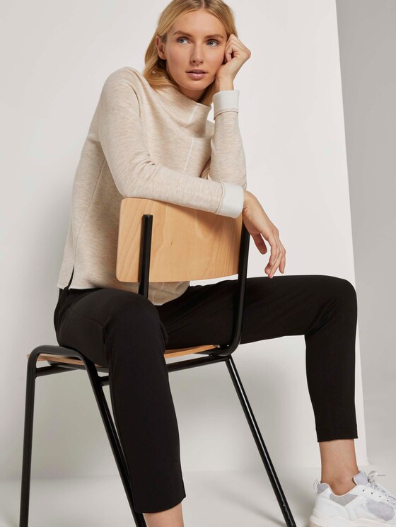 Doppelseitiger Strickpullover - Frauen - desert sand melange Doppelseitiger Strickpullover - Frauen - desert sand melange - 5 - TOM TAILOR