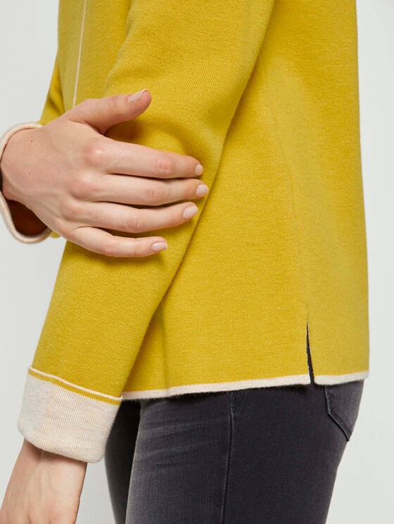 Doppelseitiger Strickpullover - Frauen - california sand yellow Doppelseitiger Strickpullover - Frauen - california sand yellow - 10 - TOM TAILOR