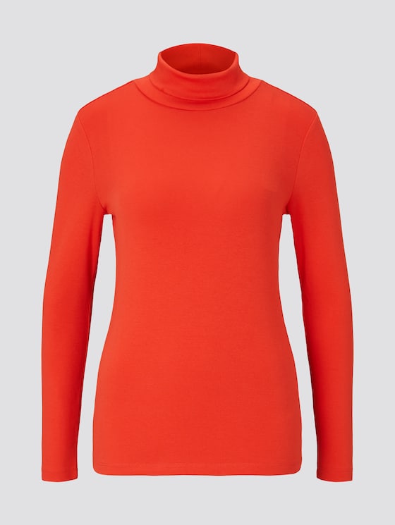 Basic Rollkragenshirt - Frauen - Strong Red Basic Rollkragenshirt - Frauen - Strong Red - 7 - TOM TAILOR