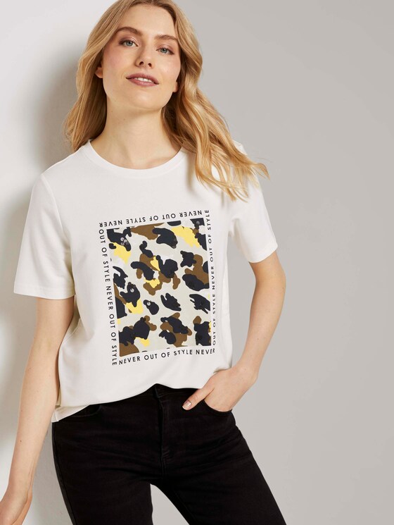 T-Shirt mit Print - Frauen - Whisper White T-Shirt mit Print - Frauen - Whisper White - 5 - TOM TAILOR
