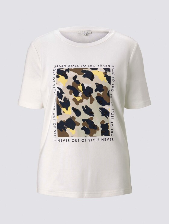T-Shirt mit Print - Frauen - Whisper White T-Shirt mit Print - Frauen - Whisper White - 7 - TOM TAILOR