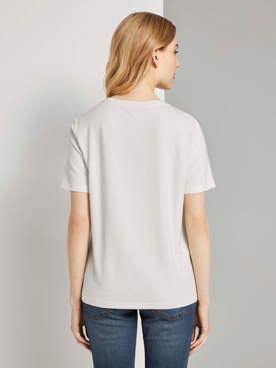 T-Shirt mit Print - Frauen - Off White T-Shirt mit Print - Frauen - Off White - 2 - TOM TAILOR