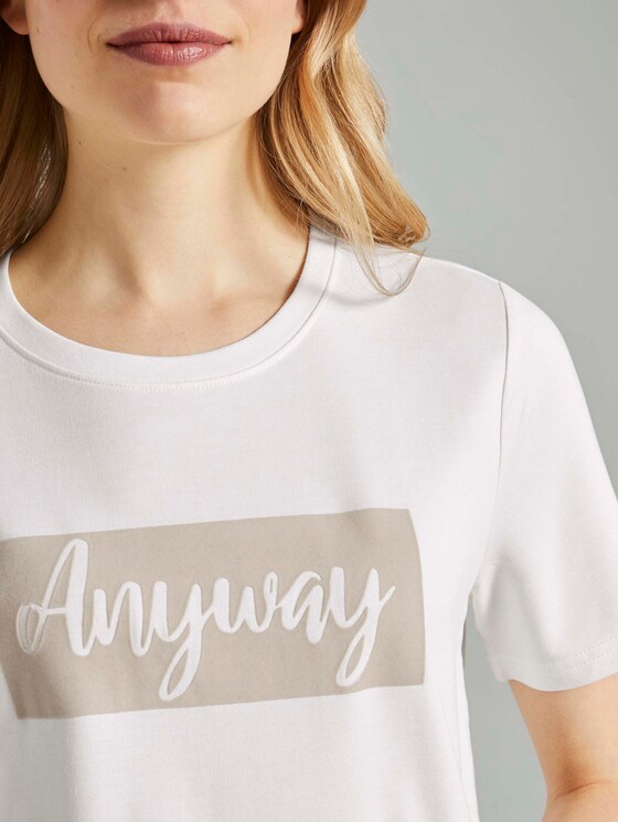 T-Shirt mit Print - Frauen - Off White T-Shirt mit Print - Frauen - Off White - 9 - TOM TAILOR