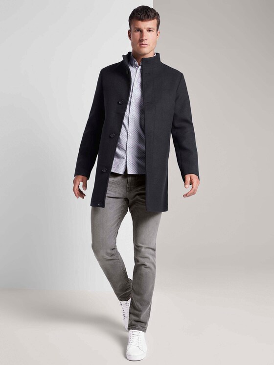 Gemustertes Stretch-Hemd - Männer - white navy broken rings design Gemustertes Stretch-Hemd - Männer - white navy broken rings design - 3 - TOM TAILOR