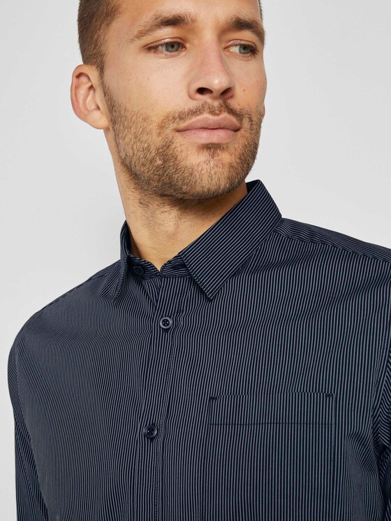 Gemustertes Slim Stretch-Hemd - Männer - navy stripe Gemustertes Slim Stretch-Hemd - Männer - navy stripe - 10 - TOM TAILOR