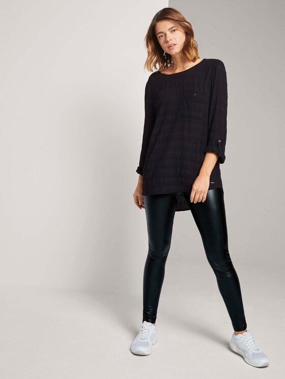 Tunika Bluse mit Brusttasche - Frauen - Deep Black Tunika Bluse mit Brusttasche - Frauen - Deep Black - 3 - TOM TAILOR Denim