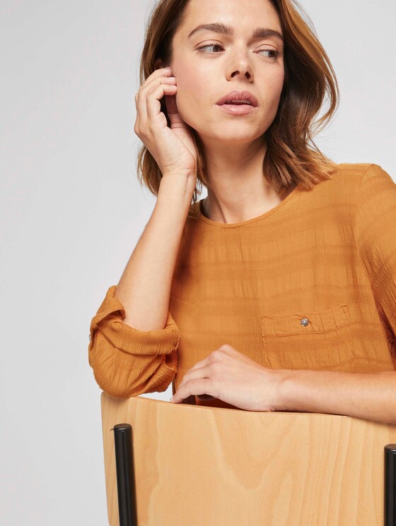 Tunika Bluse mit Brusttasche - Frauen - orange yellow Tunika Bluse mit Brusttasche - Frauen - orange yellow - 10 - TOM TAILOR Denim