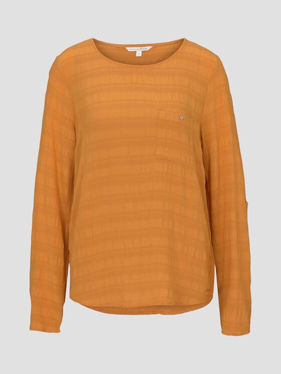 Tunika Bluse mit Brusttasche - Frauen - orange yellow Tunika Bluse mit Brusttasche - Frauen - orange yellow - 7 - TOM TAILOR Denim