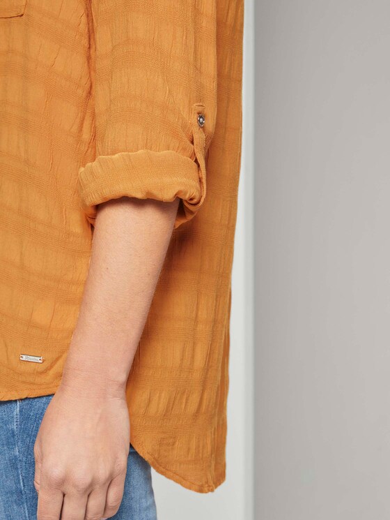 Tunika Bluse mit Brusttasche - Frauen - orange yellow Tunika Bluse mit Brusttasche - Frauen - orange yellow - 9 - TOM TAILOR Denim