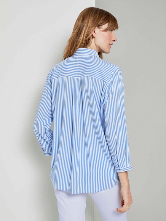 Gestreifte Hemdbluse - Frauen - stripe vertical blue Gestreifte Hemdbluse - Frauen - stripe vertical blue - 2 - TOM TAILOR