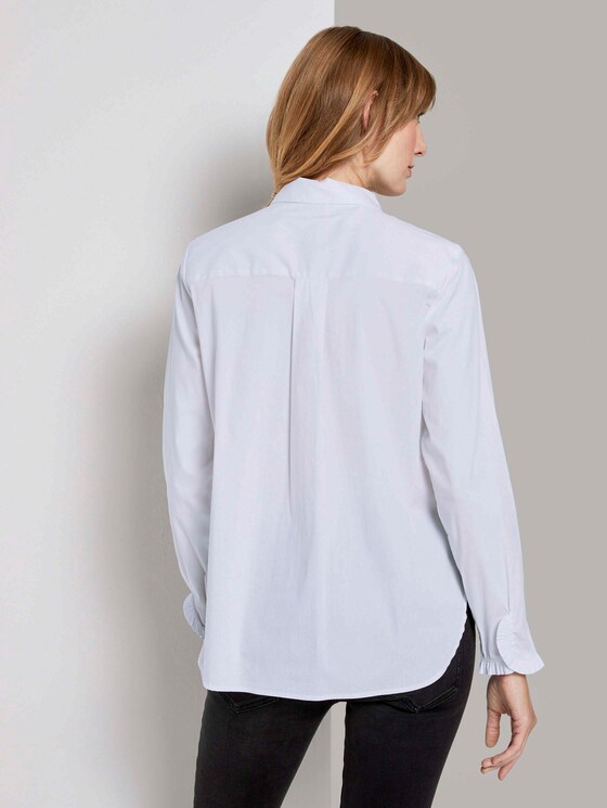 Hemdbluse mit Rüschendetail - Frauen - White Hemdbluse mit Rüschendetail - Frauen - White - 2 - TOM TAILOR