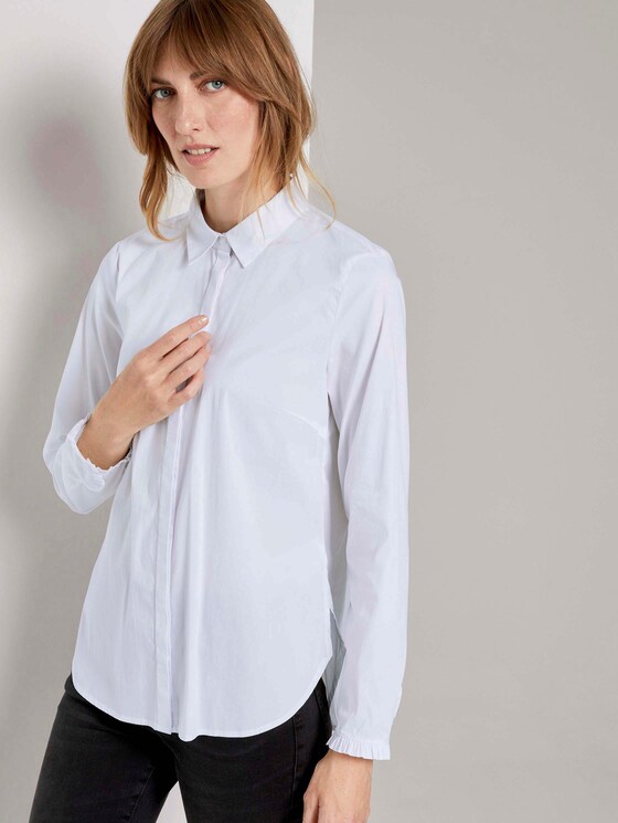 women's ruffled shirts blouses