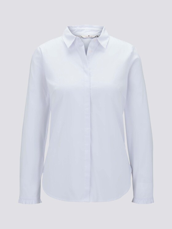 Hemdbluse mit Rüschendetail - Frauen - White Hemdbluse mit Rüschendetail - Frauen - White - 7 - TOM TAILOR